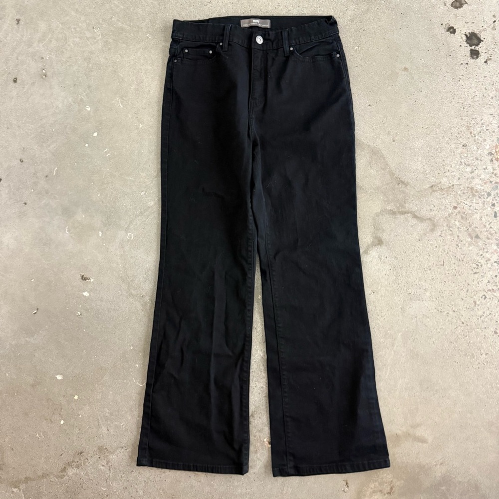 Vintage Y2K Levi’s High Rise Flared Black Pants - Picture 2 of 6